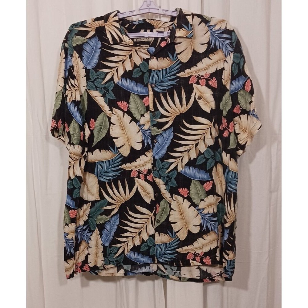 Batik Bay 3XLT Floral Button Up Hawaiian Shirt Mens 100% Rayon Easy Care